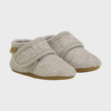 Enfant | Baby wool slippers | Sand melange