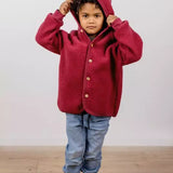 Engel | Hooded jacket - Jasper melange