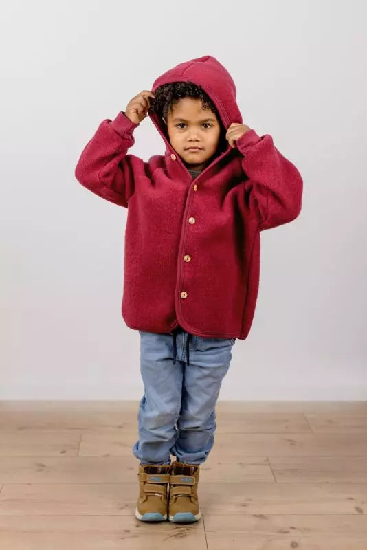 Engel | Hooded jacket - Jasper melange
