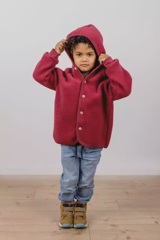 Engel | Hooded jacket - Jasper melange