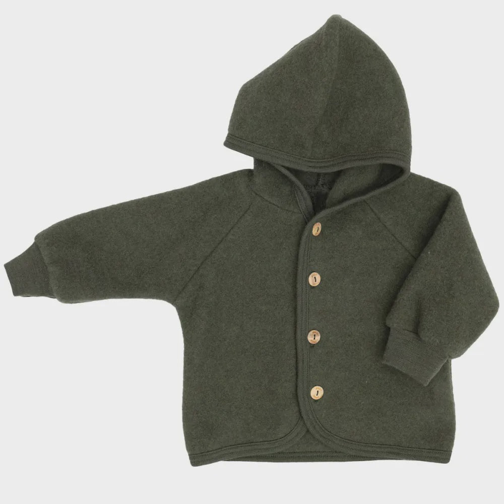 Engel | Hooded jacket - reed melange