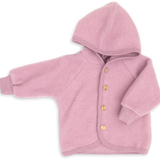 Engel | Hooded jacket - rosewood mélange