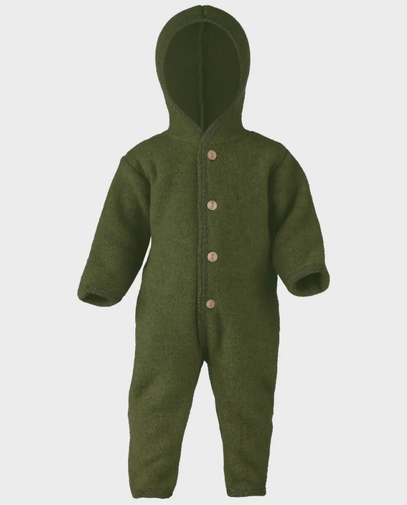 Engel | Hooded overall - Reed melange