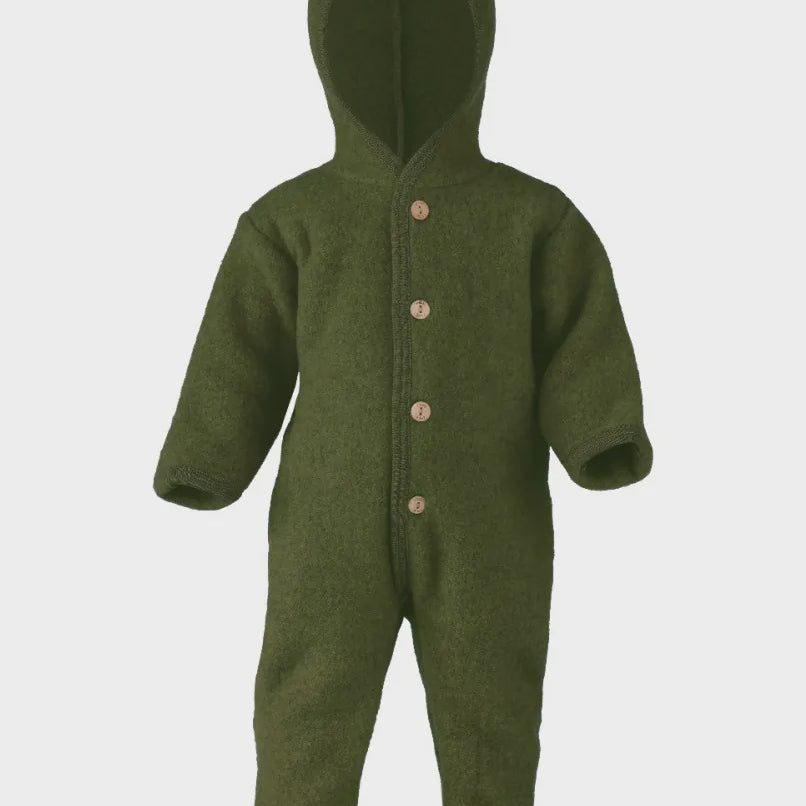 Engel | Hooded overall - Reed melange