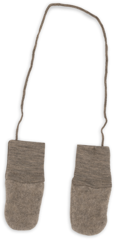Engel Natur | Baby wantjes wolfleece | Walnut Melange