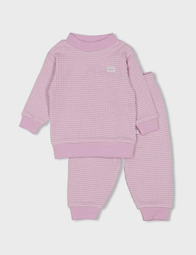 Feetje | Wafelpyama Baby| Lila