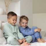 Feetje | Wafelpyjama baby | groen melange