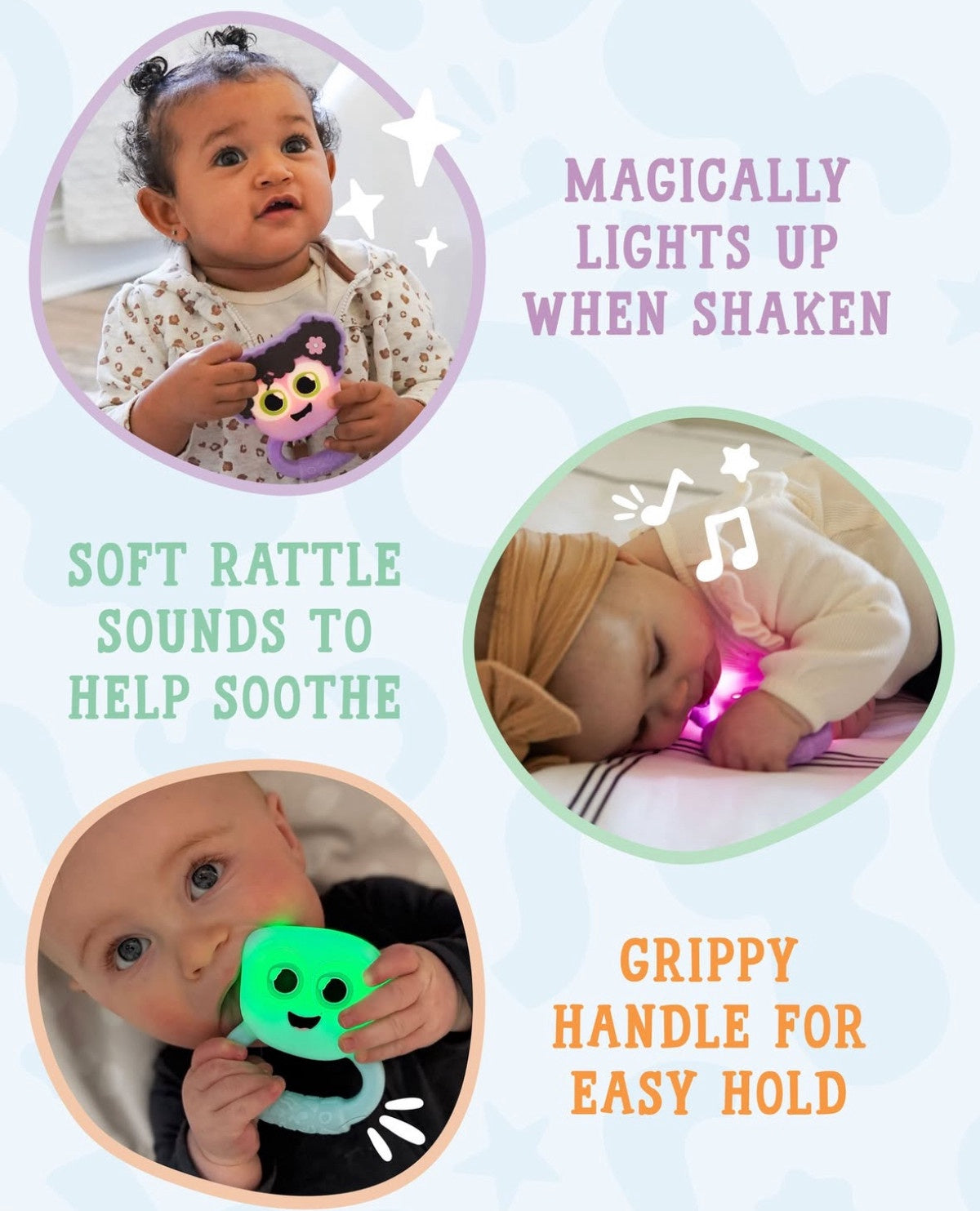 Glo pals | Light up rattle | Lumi