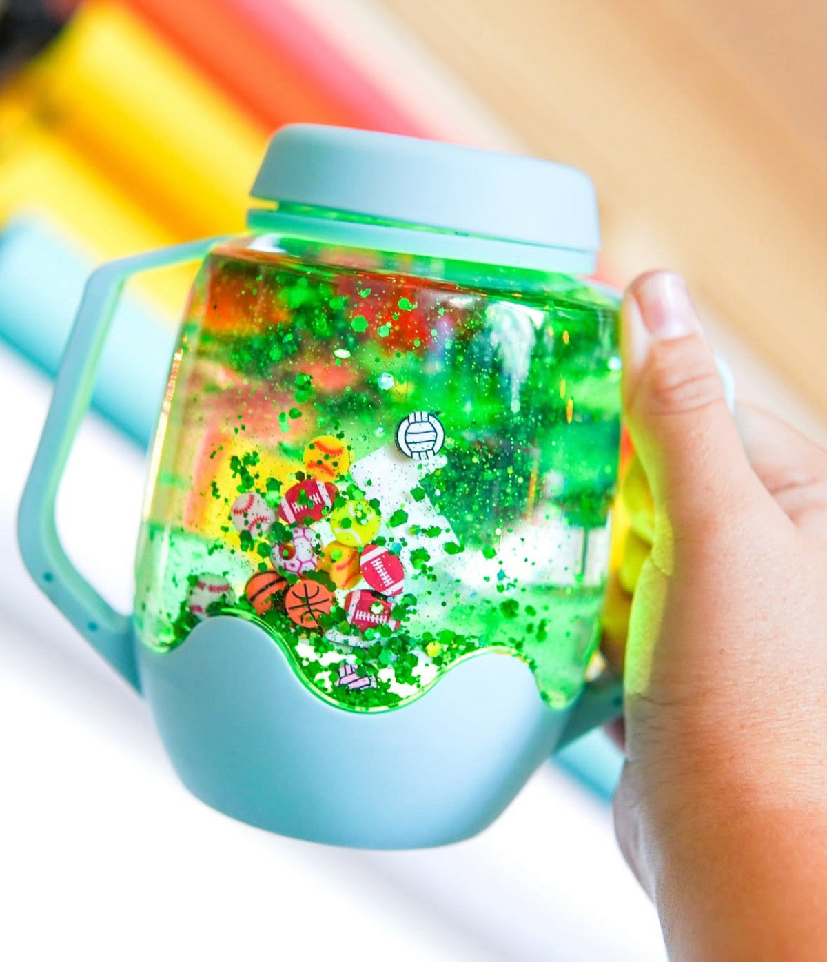 Glo pals | Sensory play Cup | Frosty blue