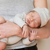 Gray Label | Baby L/S Onesie GOTS | gray melange - cream