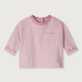 Gray Label | Baby L/S Pocket tee GOTS | bubblegum - cream