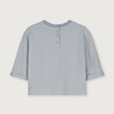 Gray Label | Baby L/S Pocket tee GOTS | stone gray - cream
