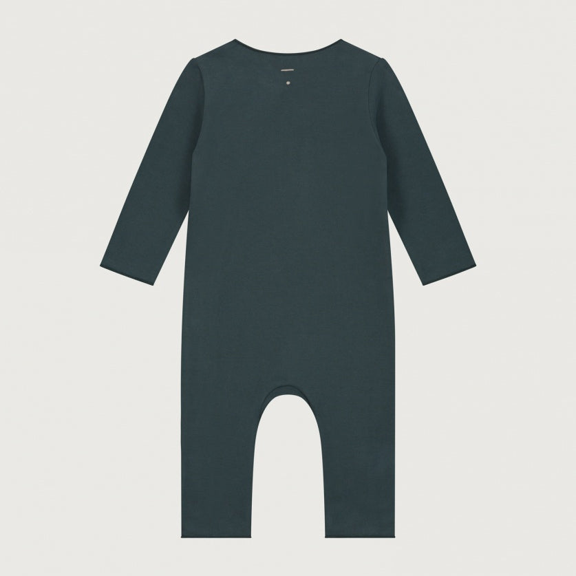 Gray Label | Baby suit with snaps GOTS Blue Gray