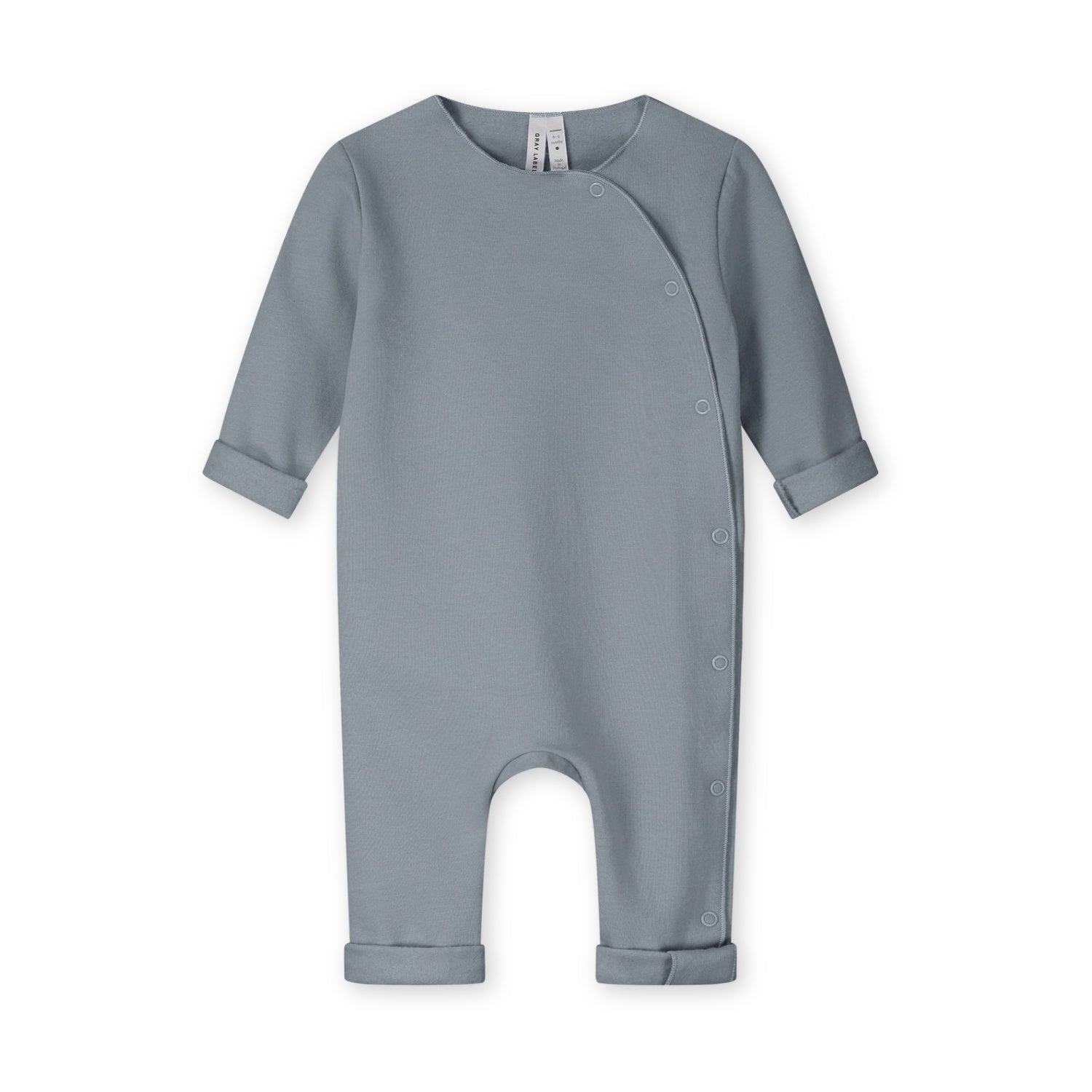 Gray Label | Baby suit with snaps GOTS stone grey