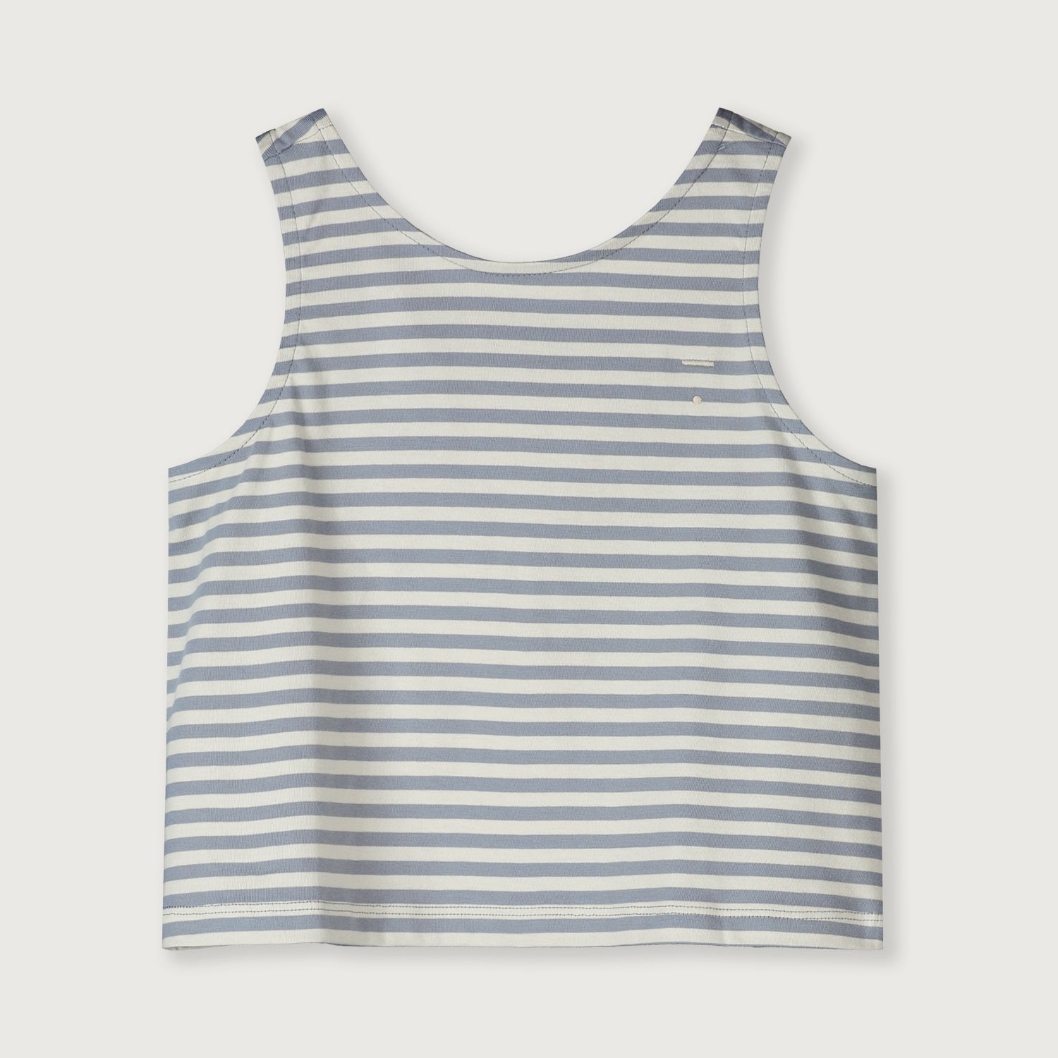 Gray Label | Boxy tank top GOTS stone grey - cream
