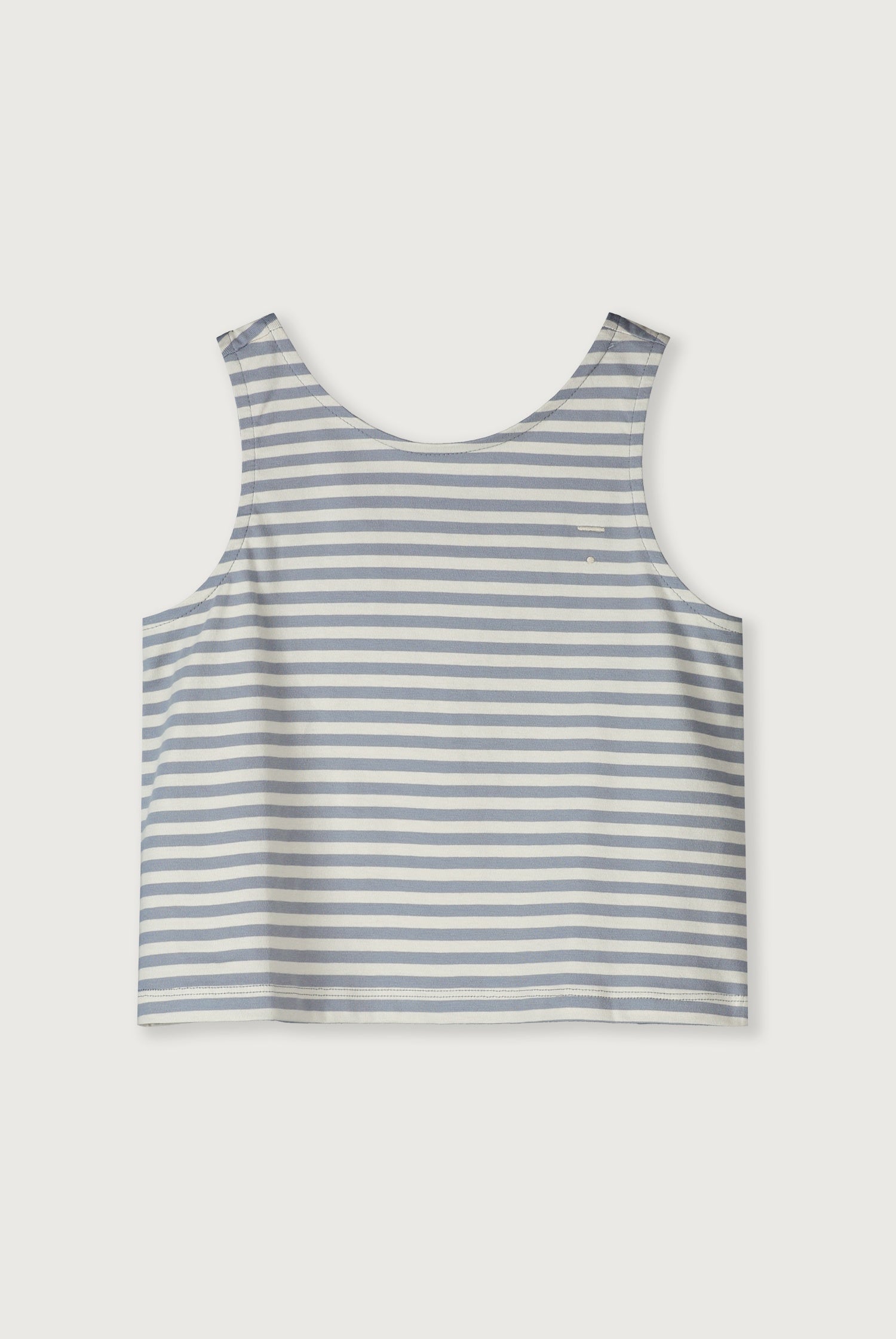 Gray Label | Boxy tank top GOTS stone grey - cream