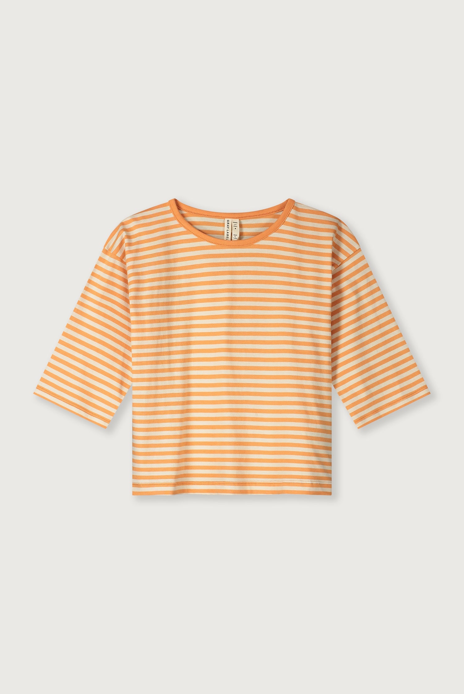 Gray Label | Dropped shoulder tee GOTS melon - cream