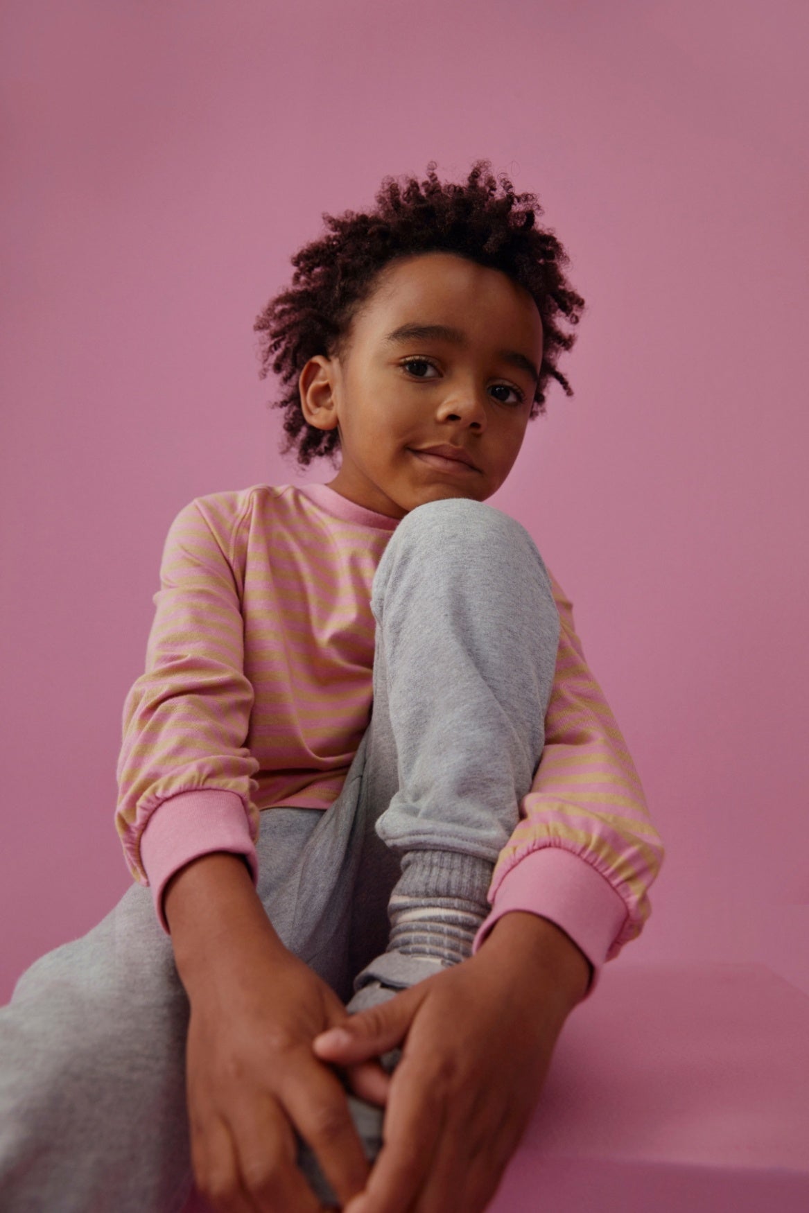 Gray Label | Oversized L/S Tee GOTS | bubblegum - cookie