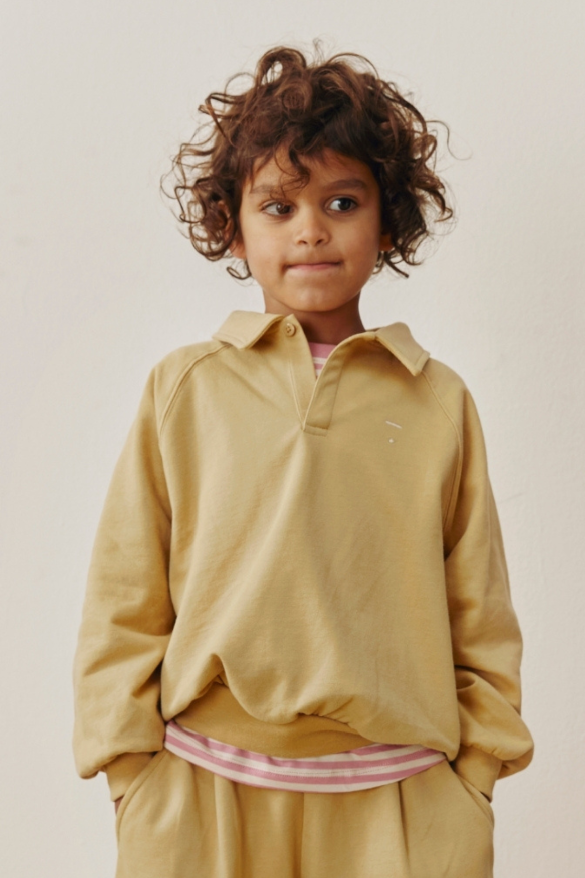 Gray Label | Polo sweatshirt GOTS cookie