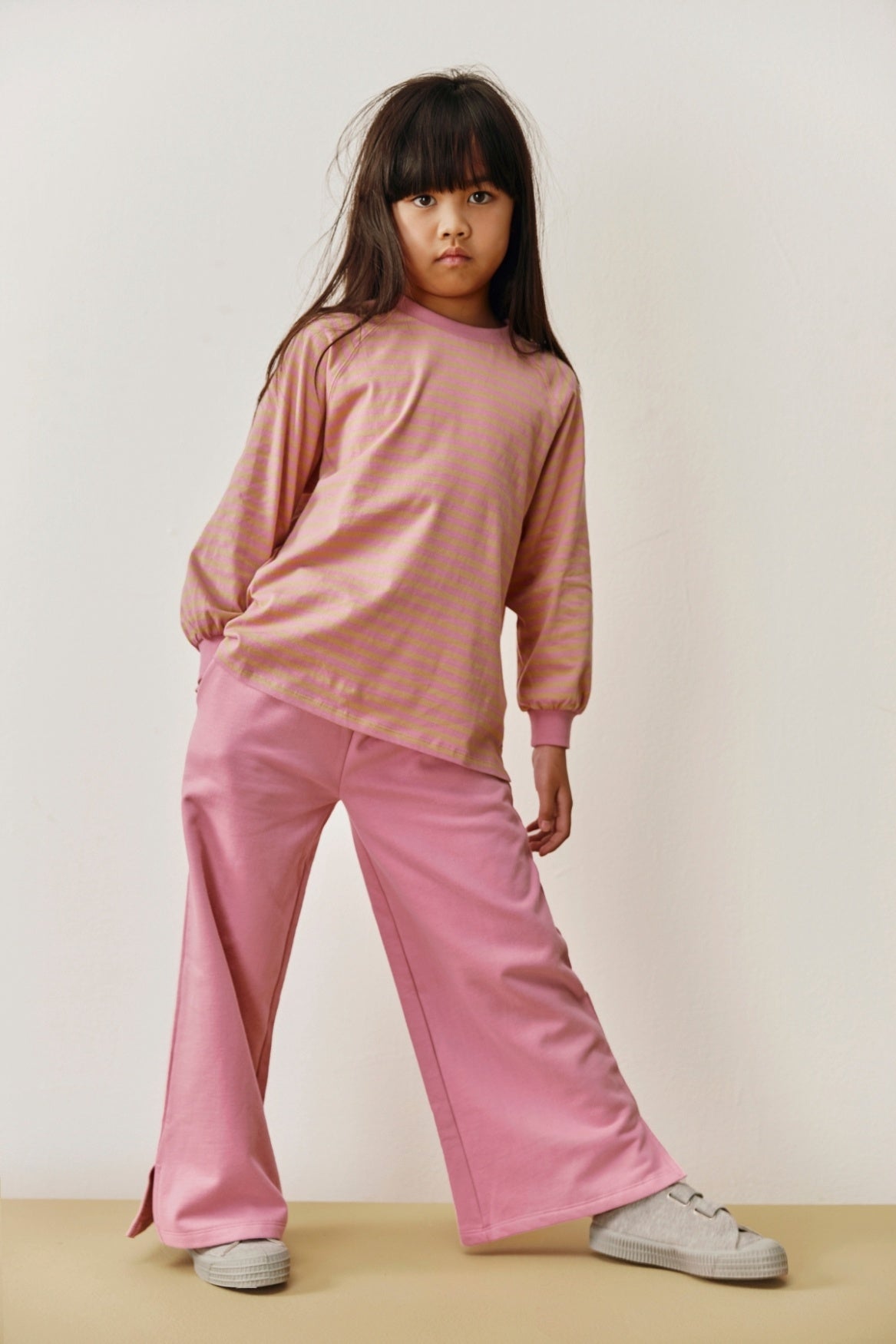 Gray Label | Straight Pants With slit GOTS | bubblegum