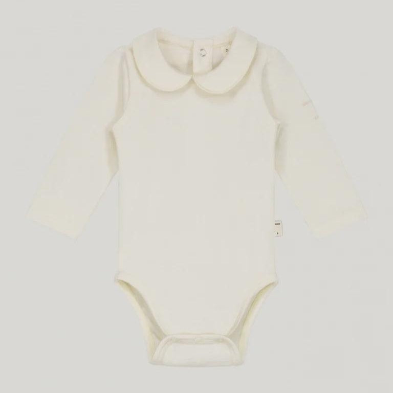 Gray label | baby collar onesie cream