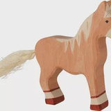 Holztiger | Paard staand lichtbruin 14cm