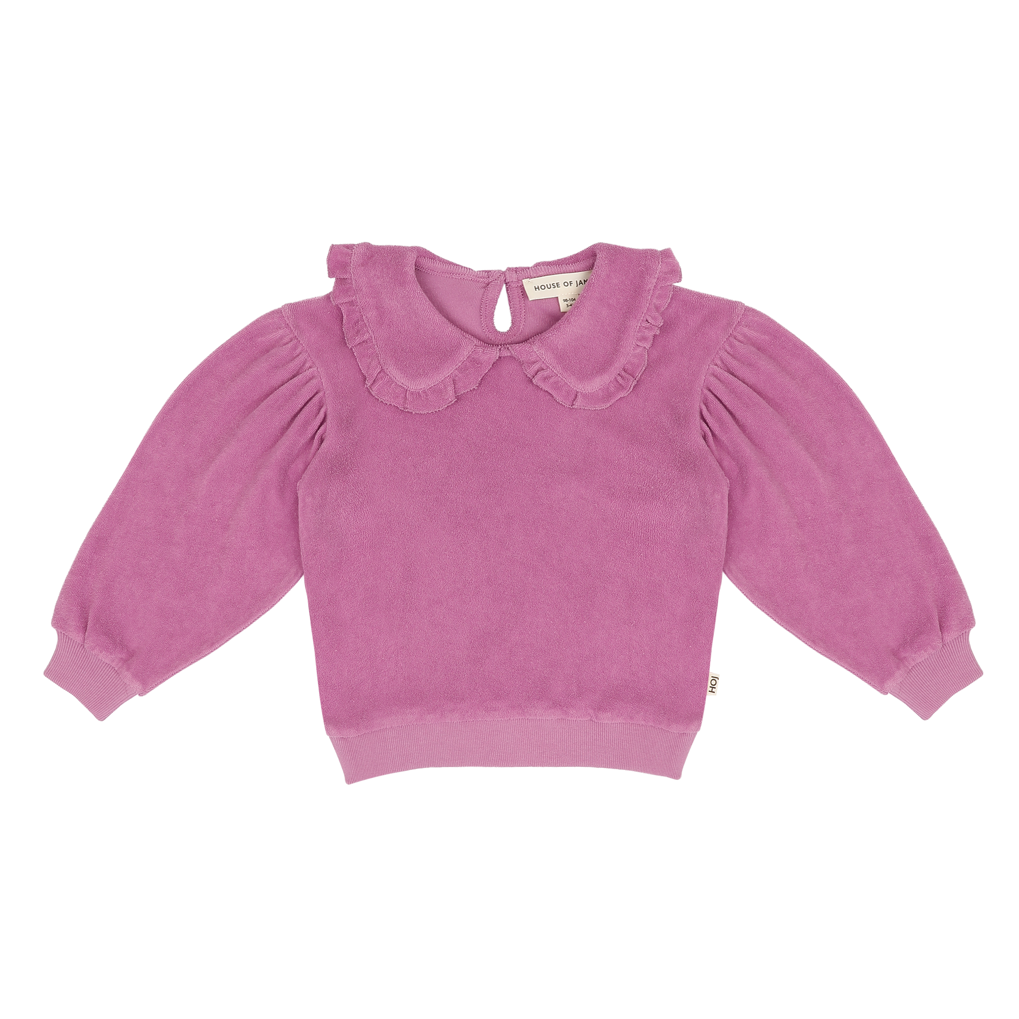 House of Jamie Balloon collar sweater violet