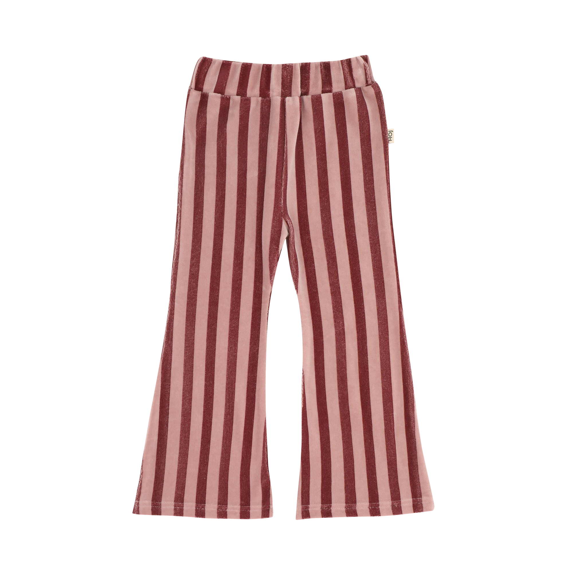 House of Jamie | Flared pants | Ruby stripes (velvet)