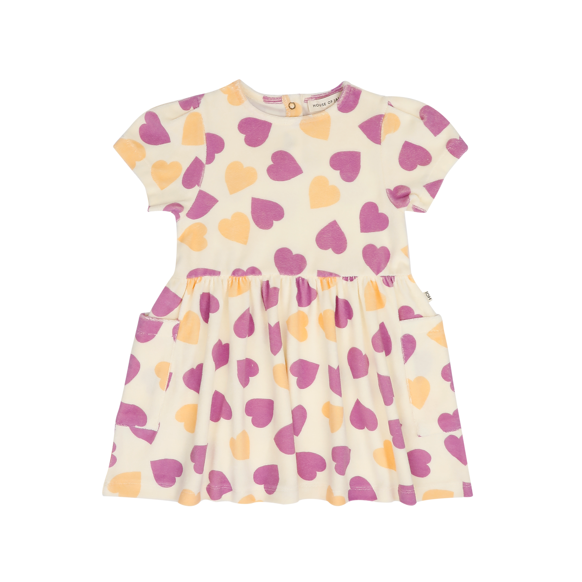 House of Jamie | Relaxed pocket dress happy hearts