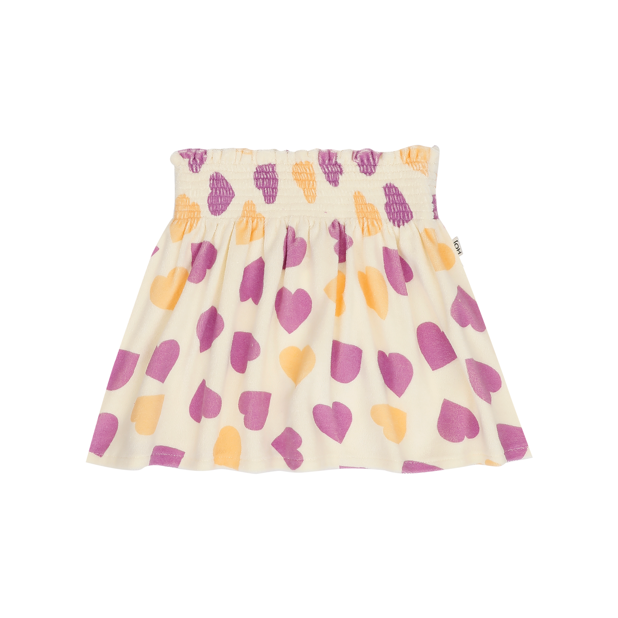 House of Jamie smocked skirt happy hearts