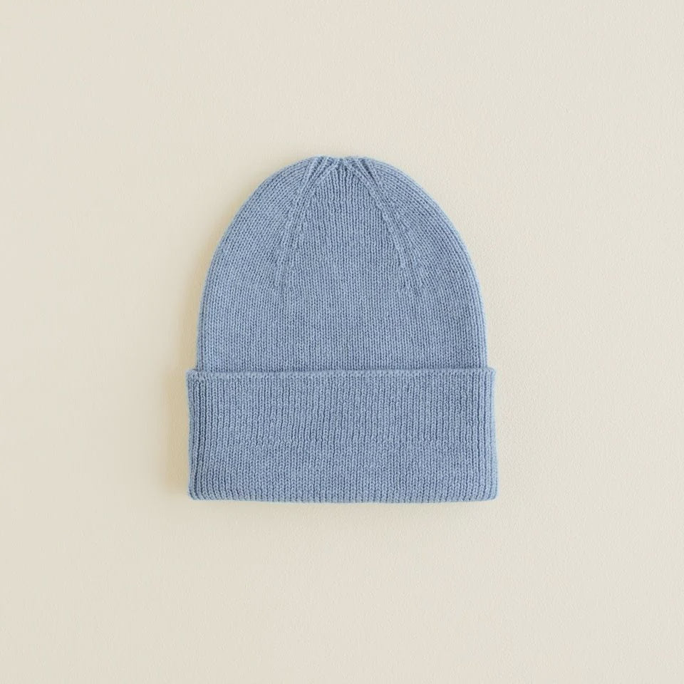 Hvid | Beanie Fonzie 0-6m | Light Blue