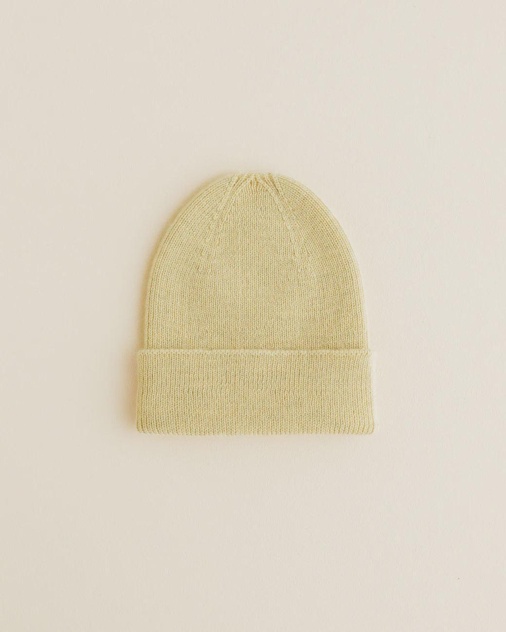 Hvid | Beanie Fonzie| Yellow