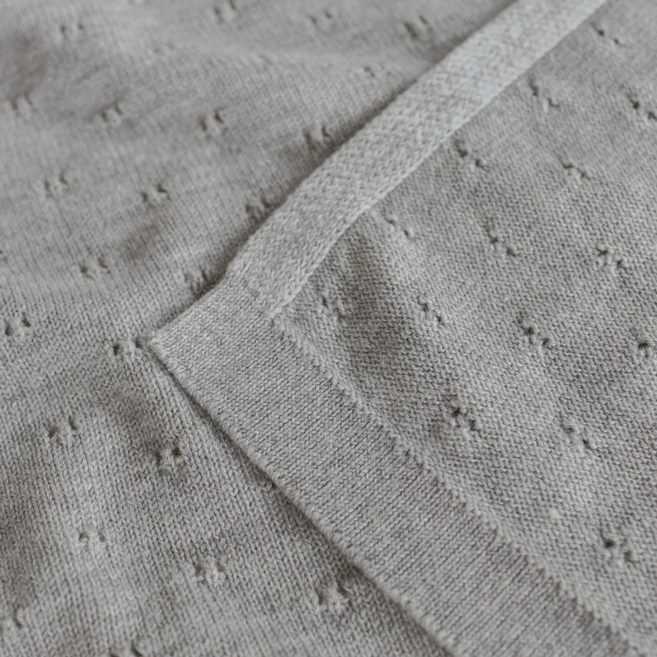 Hvid | Blanket Bibi | Grey Melange