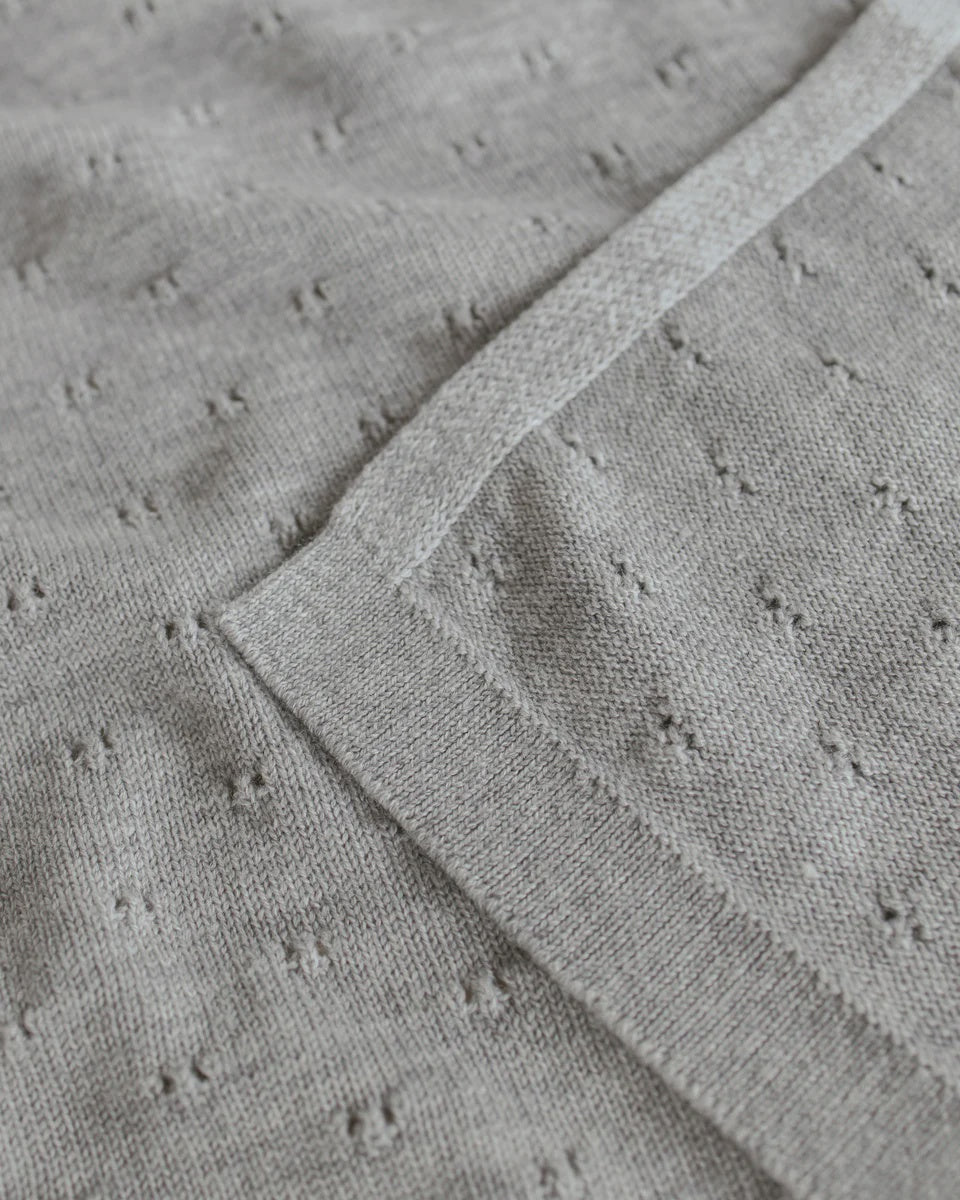 Hvid | Blanket Bibi | Grey Melange