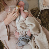 Hvid | Bonnet Dolly S (0-3m) | Grey Melange