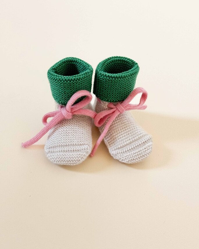 Hvid | Booties Cream/grass