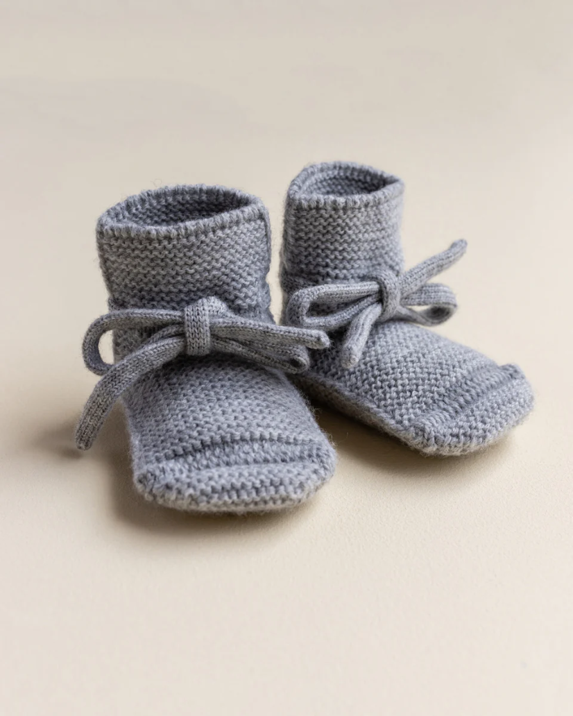 Hvid | Booties Grey melange