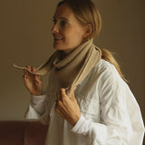 Hvid | Scarf Josephina | Sand