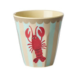 Rice | Melamine cup - Kreeft blauw