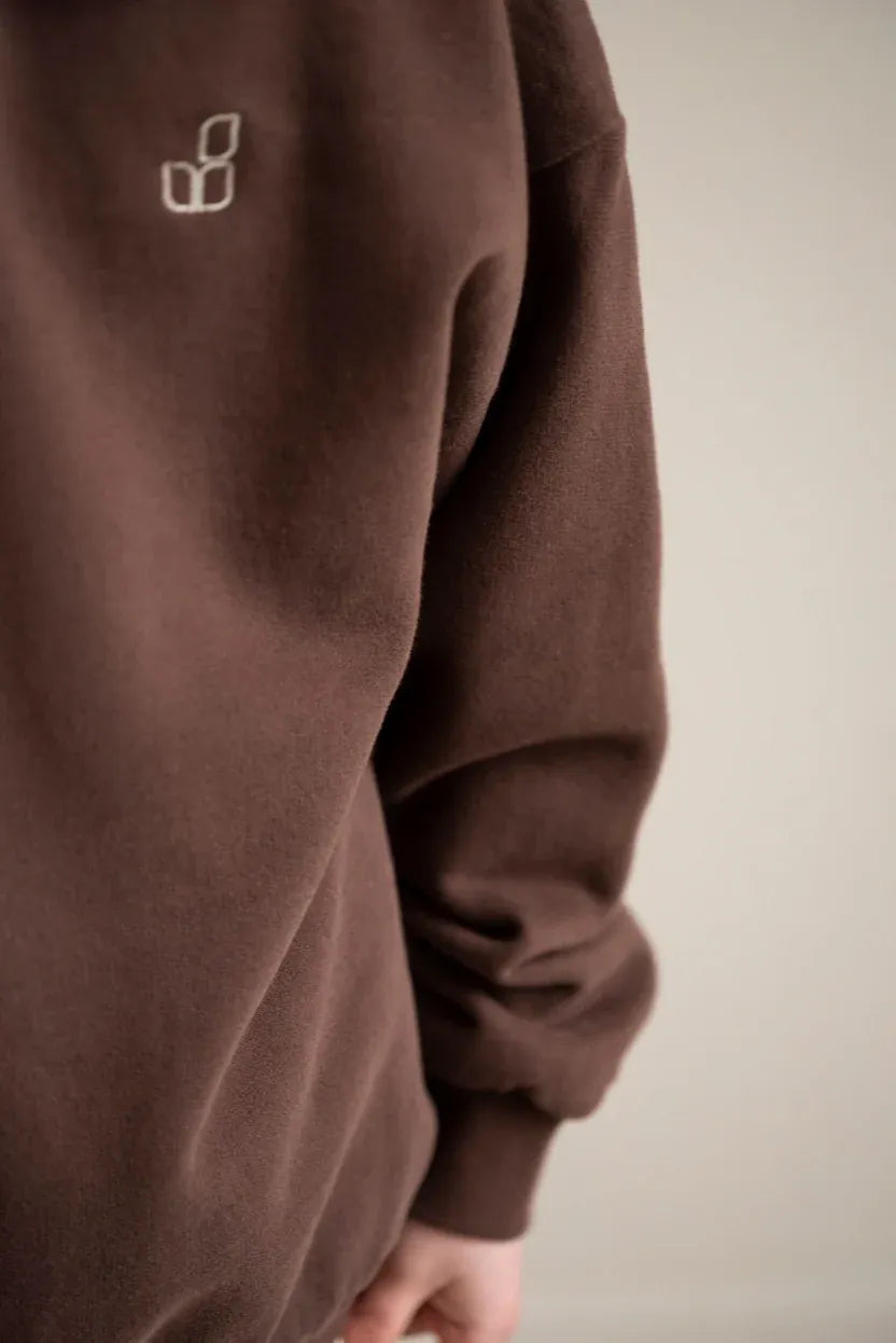 Jenest | Cameron polo sweater | fondant brown