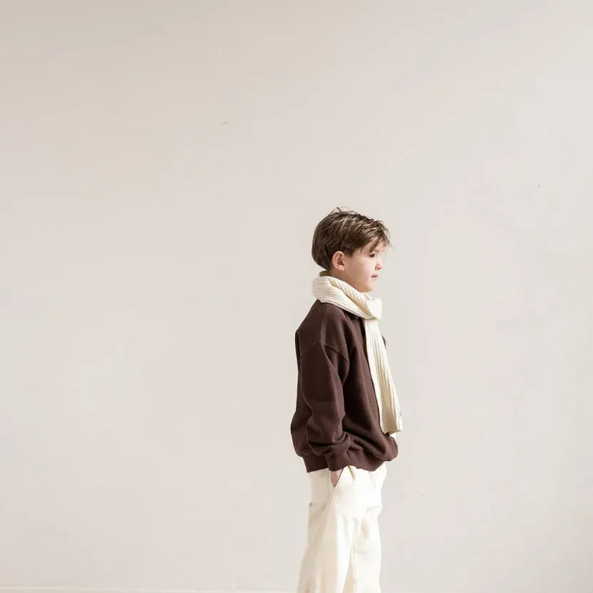 Jenest | Cameron polo sweater | fondant brown