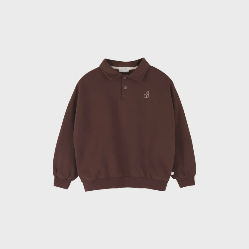 Jenest | Cameron polo sweater | fondant brown