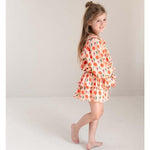 Jenest | Elle skirt bird aop | Peach orange