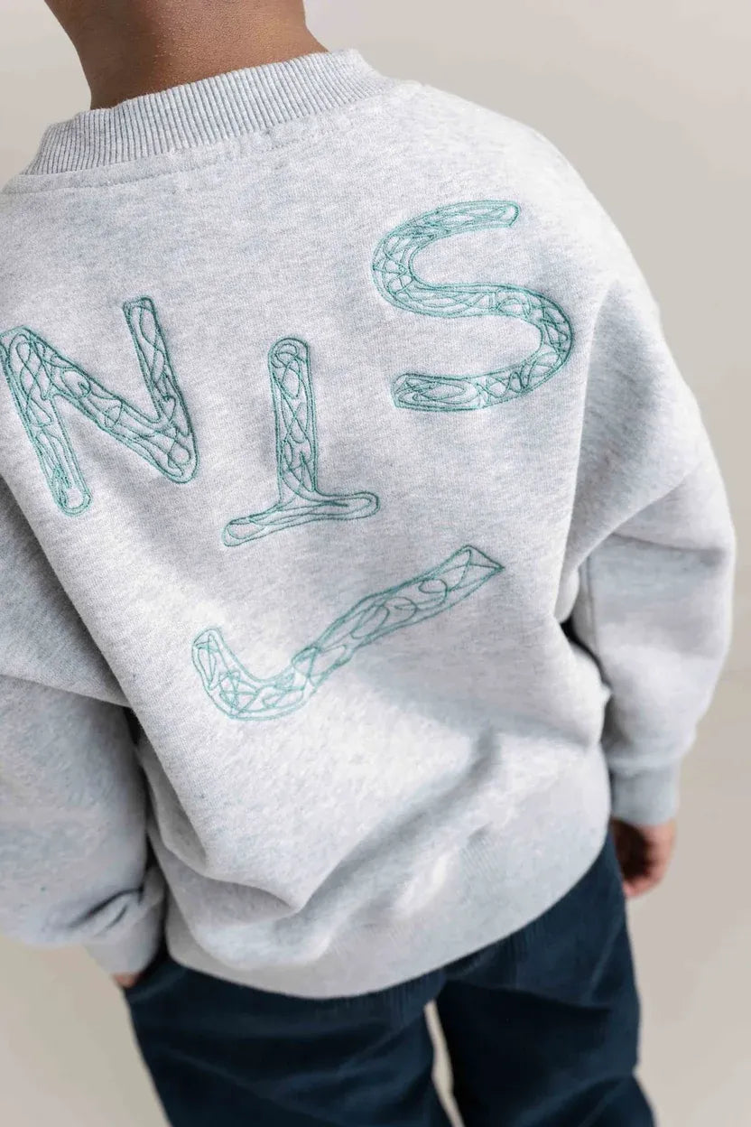 Jenest | Jnst sweater | grey melange