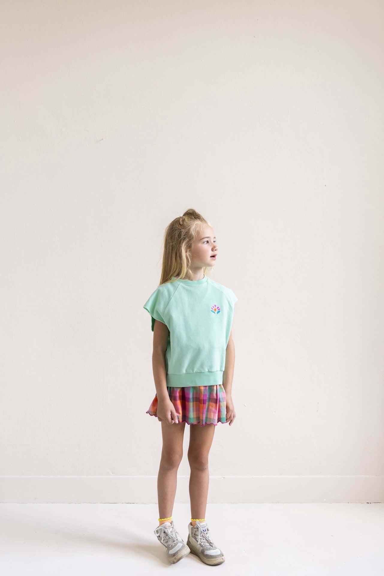 Jenest |Joey sleeveless sweater | Fresh green
