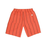 Jenest | Knox shorts | Coral orange stripes