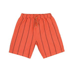 Jenest | Knox shorts | Coral orange stripes