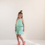 Jenest | Summer shorts flower aop | Fresh green