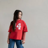 Jenest | Tara turtle neck ls tshirt | beige red