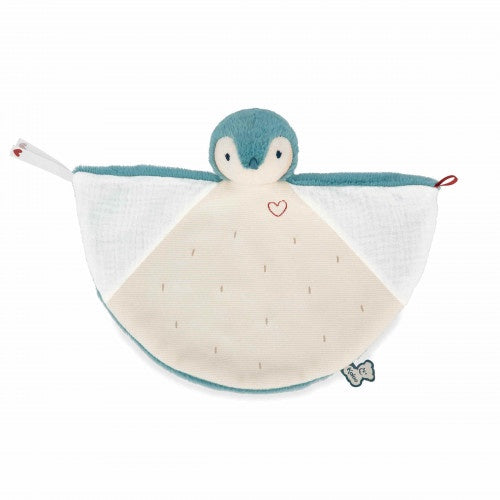 Kaloo | Knuffeldoek -Groene pinguin